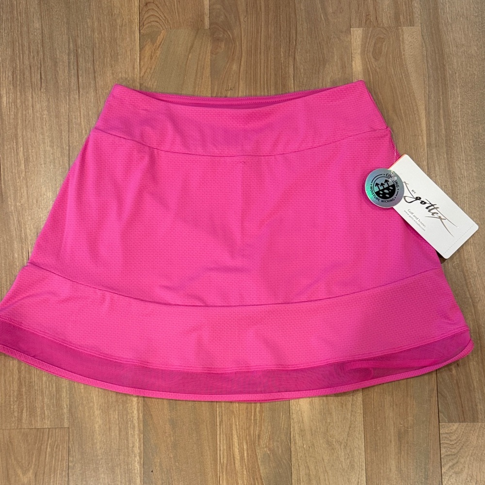 Gottex Hot Pink A-Line Mini Skirt-tennis or golf